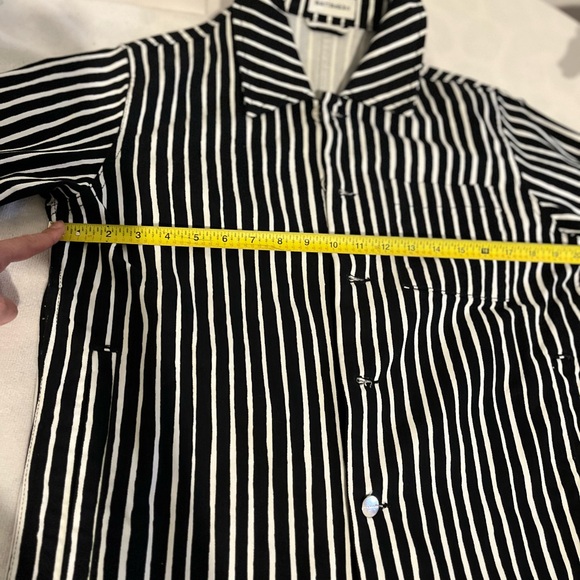 Marimekko Oksilla Piccolo Stripe Jacket. Off-White, Black - Picture 3 of 15